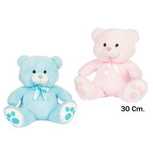 OSO AZUL Y ROSA 30CM